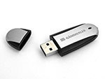 Alu USB-Stick mit Firmenlogo graviert, Alu.03