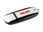 Aluminium-USB-Stick rot-bedruckt, Alu.03