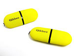 Gelber Kunststoff-USB-Stick Wunschfarbe druck, Kunststoff.03