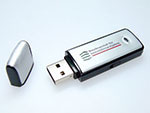 USB-Stick Aluminium bedruckt Firmenlogo, Alu.02